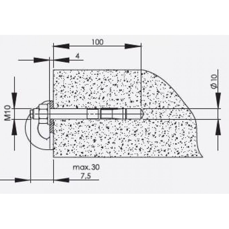 Анкерна точка типу A AT181 (SET AT181002) PROTEKT