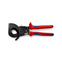 Ножницы с трещоткой для резки медных и алюминиевых кабелей 250 мм, KNIPEX [95 31 250]