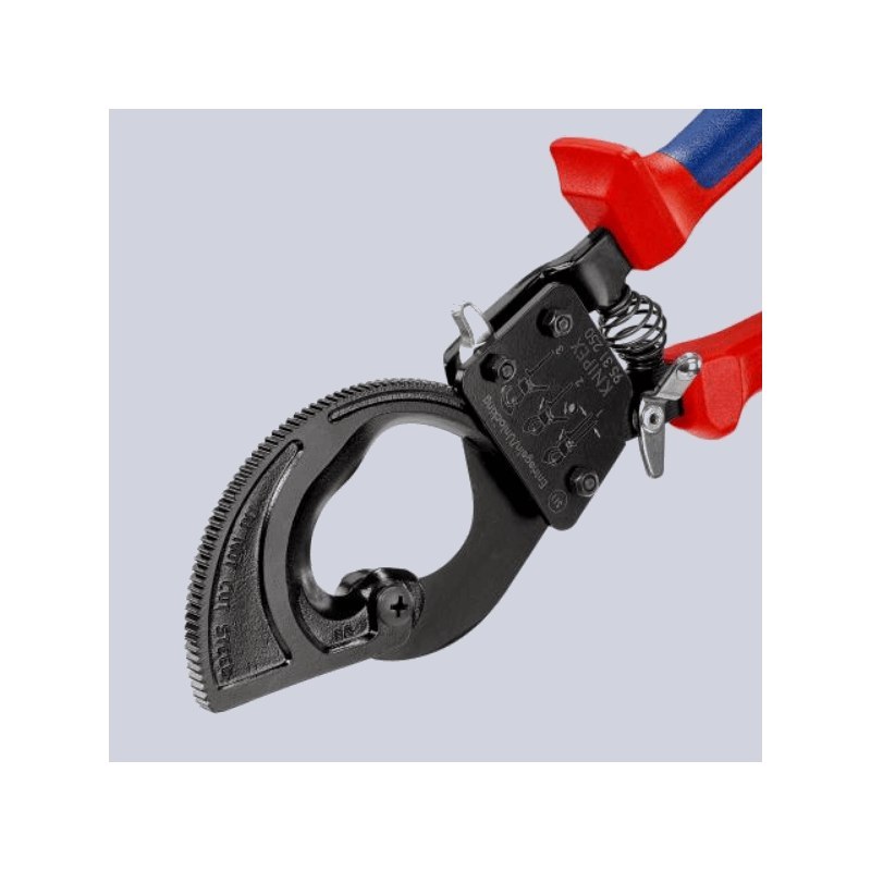 Ножиці з тріскачкою для різання мідних та алюмінієвих кабелів 250 мм, KNIPEX [95 31 250]