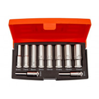 Набір довгих тонкостінних 6-гранних головок BAHCO 1/4