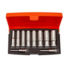 Набір довгих тонкостінних 6-гранних головок BAHCO 1/4