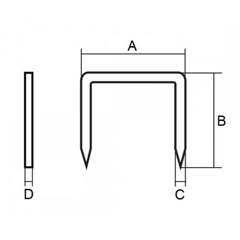 Скоби для степлера DST221, 22x10 мм, оцинковані, Makita [F-32689] 5040 шт.