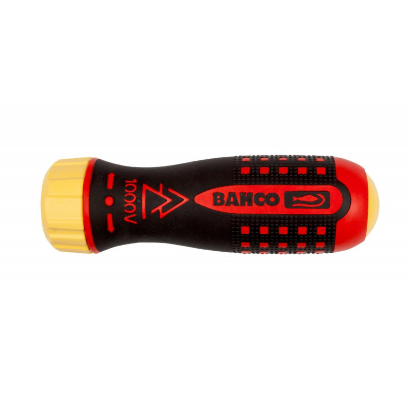 Ручка з вбудованою тріскачкою VDE для ізольованих хвостовиків, Bahco [808060]