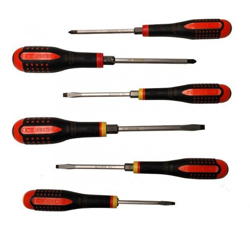 Набір із 6 професійних ручних викруток для ударного відбивання, BAHCO [BE-9881TB]