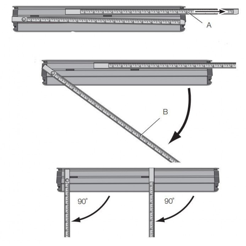 Паралельна напрямна з алюмінію 300 мм для дискових пилок DeWalt [DWS5100-XJ]