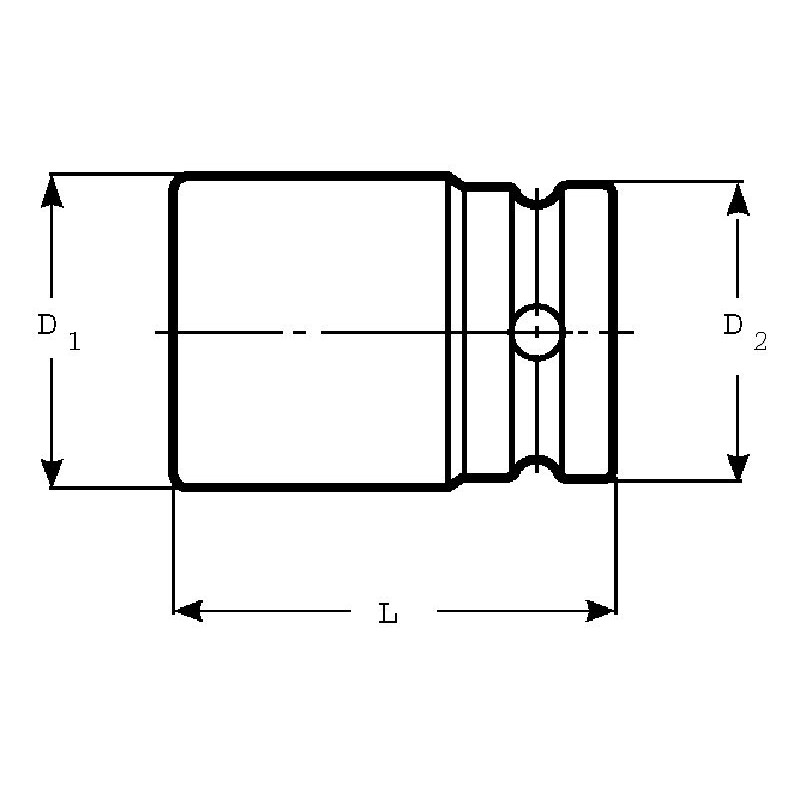 Ударна головка Bahco 3/4 M60 [K8901M-60]
