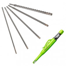 Комплект: 5 шт. сверло SDS+ для железобетона, FORCE X + механический карандаш Pica 3030, Alpen [0087500015100]