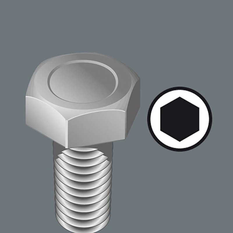 Шестигранна викрутка з Т-подібною ручкою, 17x350 мм, Wera [05013419001]