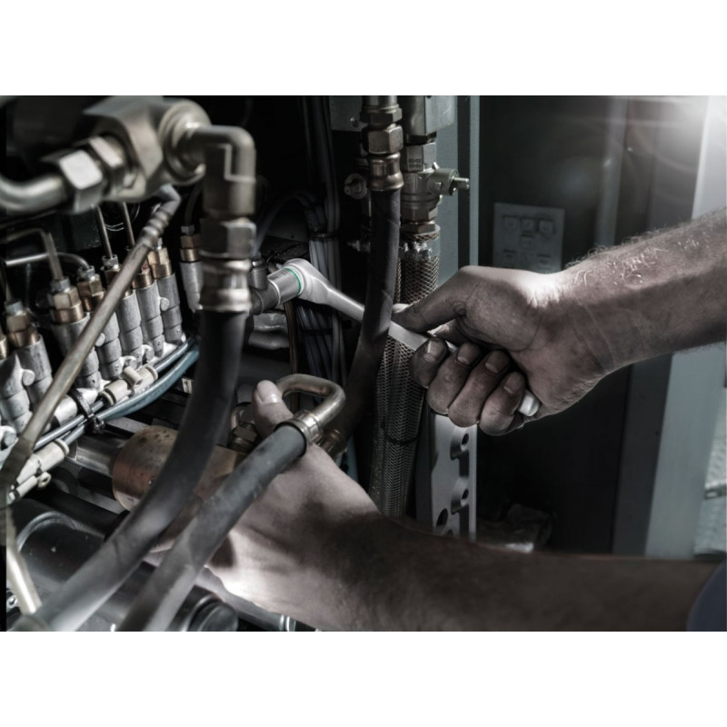 Трещоточный ключ 3/8, 72 зуба, 222 мм, Zyklop Metal 8004 B Wera [05004034001]