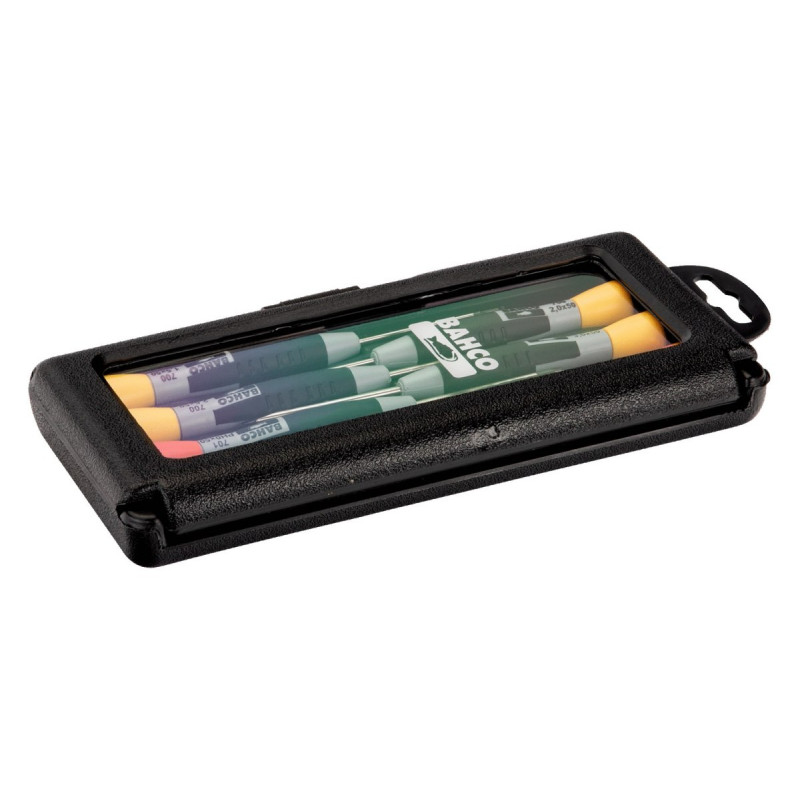 Набор из 6 прецизионных отверток, плоских и PH, Bahco [706-1]