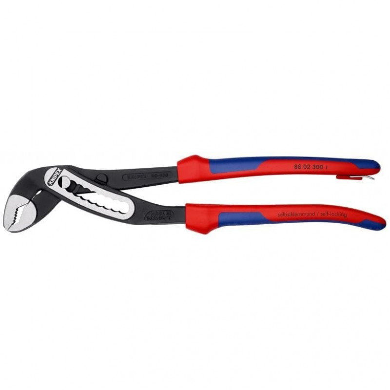 Плоскогубцы для труб Knipex Alligator 300 мм [88 02 300 T] Двухкомпонентная ручка с предохранителем