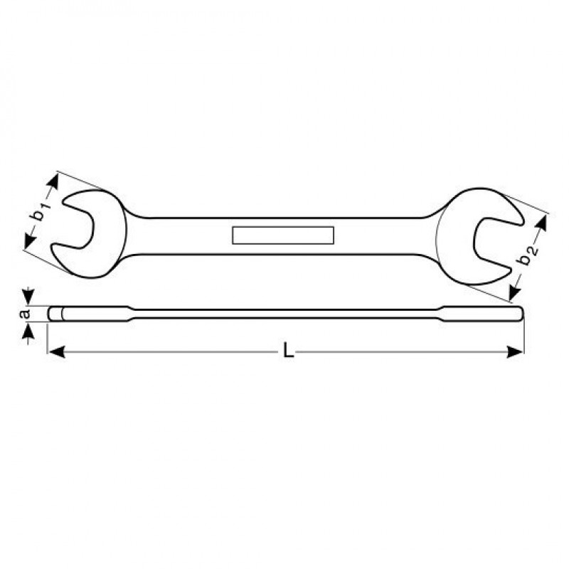 Метрический двухсторонний рожковый ключ M30x32, Bahco [SB6M-30-32]