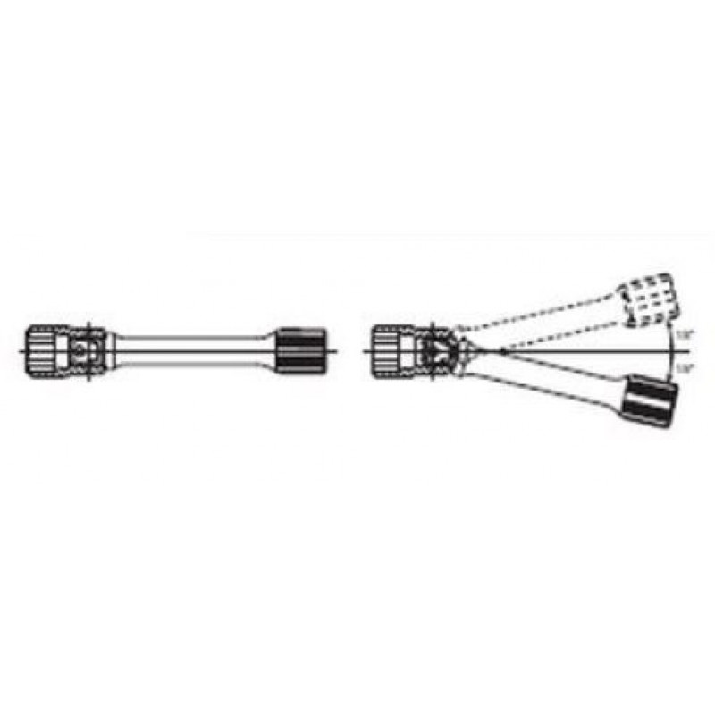 Комплект из 5 наклонных удлинителей для квадрата 1/2, пластиковый кейс Koken [PK4763/5]