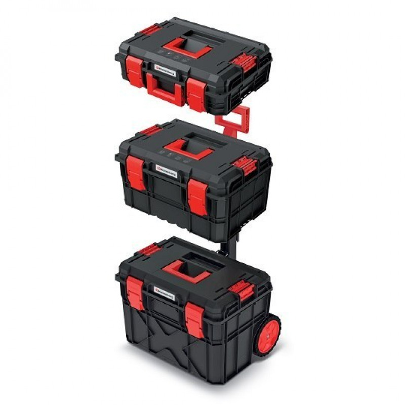Мобильный набор из 3 ящиков для инструмента 54,6x38x87 см X Block PRO Kistenberg Prosperplast [KXBS604095]