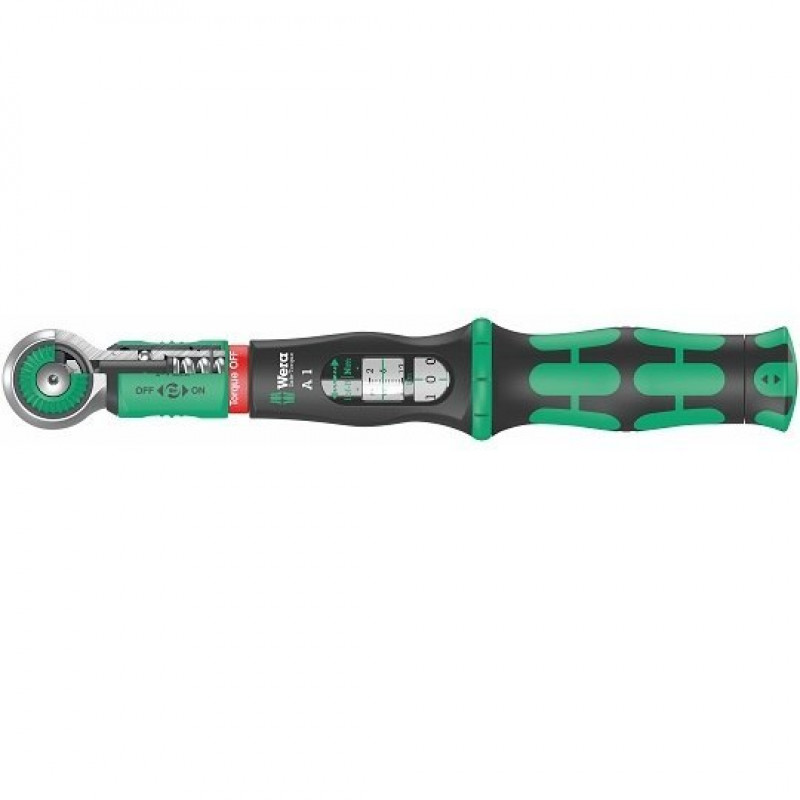 Динамометричний ключ на квадрат 1/4, 2-12 Нм з блокуванням перевищення встановленого крутного моменту, Safe-Torque A 1 Wera [05075