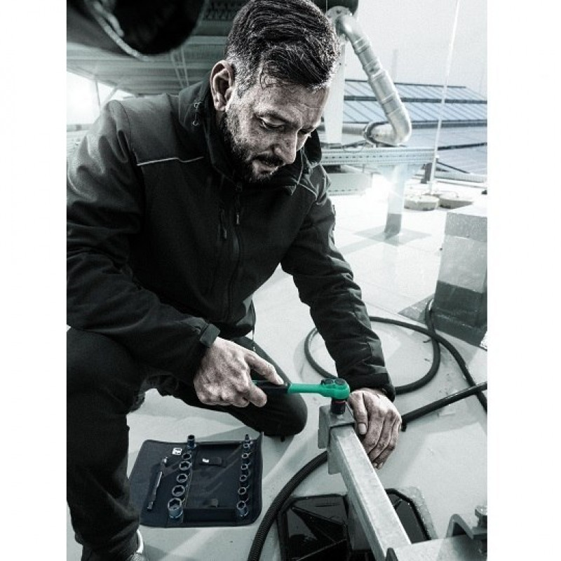 Набір із 16 ударних головок із тріскачкою 3/8 Zyklop Comfort 8100 SB 12, WERA [05005530001]