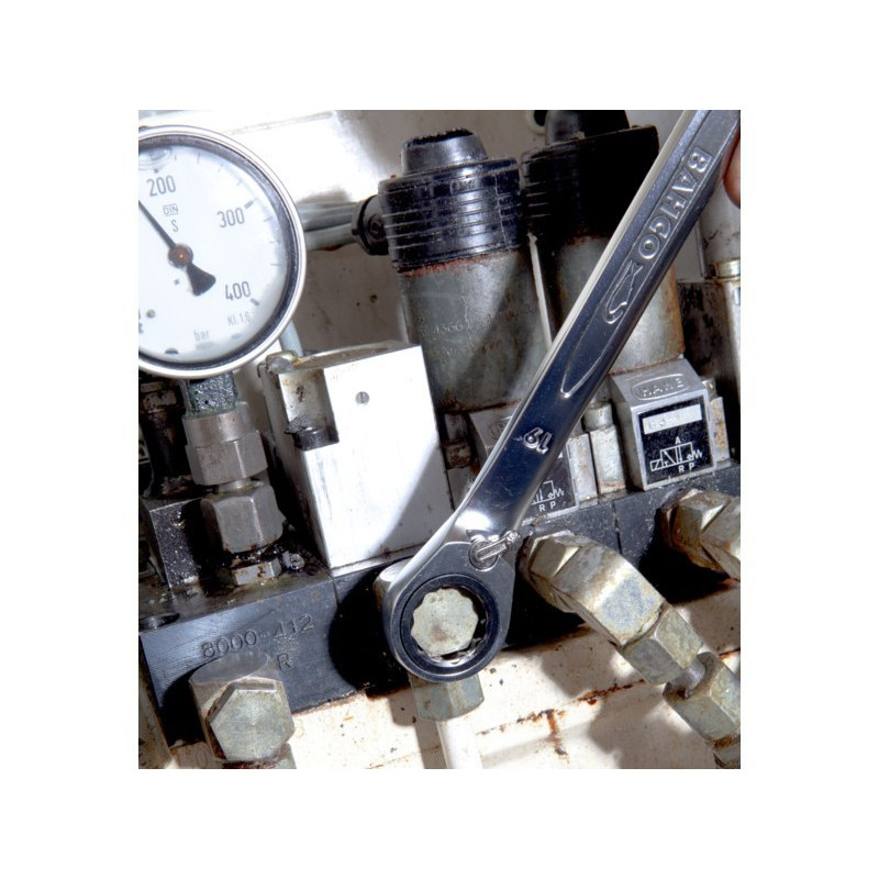 Двосторонній тріскачковий ключ Bahco M14 [1RM-14]