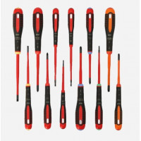 Набір з 12 ізольованих викруток VDE, серія ERGO Bahco [BE-9878SL] PZ, PH, TX, SL, PH/SL