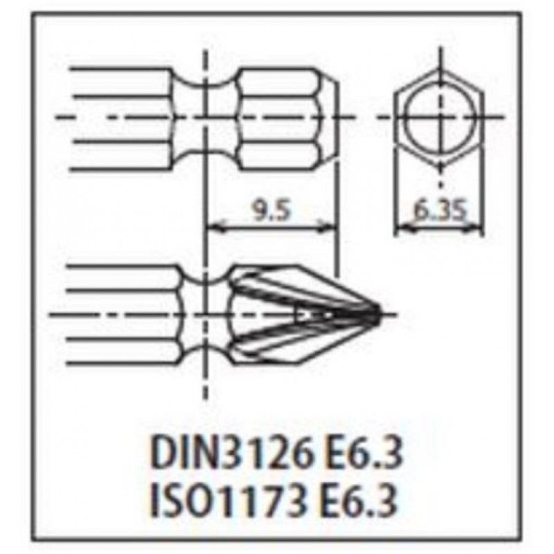 Ударный адаптер с фиксатором, из квадрата 1/2" на шестигранник 1/4", KOKEN [14142-F6.3]