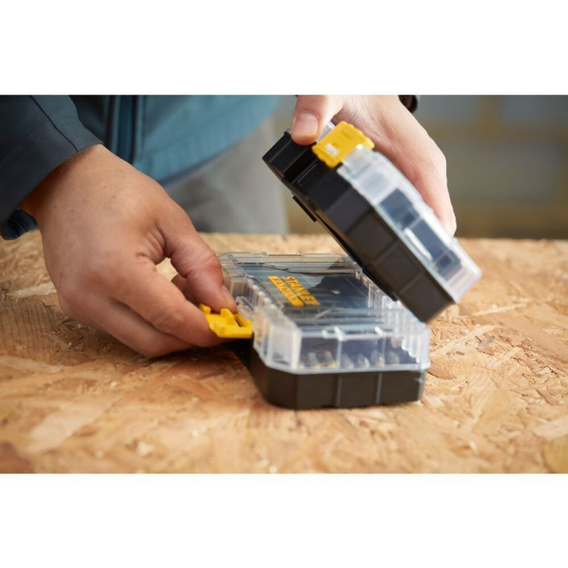 Набір ударних біт Stanley, 19 предметів, 1/4 дюйма + свердла для каменю [STA88552-XJ]