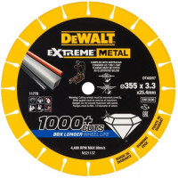 Алмазный диск для резки стали, 355/25,4/3,3 мм, серия EXTREME® METAL, DeWalt [DT40257-QZ]
