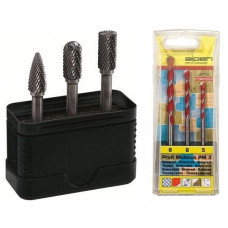 Комплект: 3 різаки по металу + 3 універсальні свердла Profi MultiCut PM-3, Alpen [0776000013100]