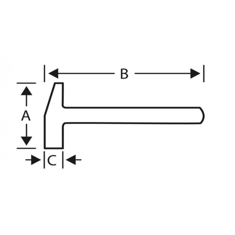 1500 г BAHCO [481F-1500] Молоток для обработки металла из углеродного волокна