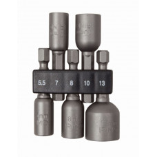 Набір торцевих біт 1/4 з магнітом M5.5 - M13, 5 шт., IRIMO [474M-5-H]