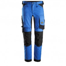 Удобные рабочие брюки с карманами для наколенников, мужские, синие, размер 48, 6341 стрейч AllroundWork Snickers [634156