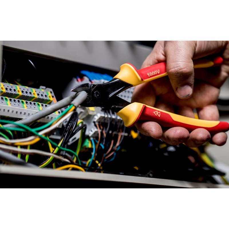 Изолированные бокорезы, для работы с напряжением 1000 В, с прогрессивным режущим краем 180 мм, ERGO Bahco [2101S-180]