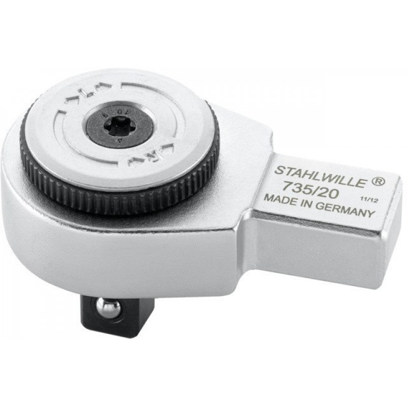 Механический динамометрический ключ 40-200 Нм для бит 14x18 мм + трещотка для квадратного привода 1/2 STAHLWILLE [PR-50181020] Мужской