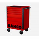 Тележка для инструментов Bahco с 6 ящиками красного цвета [1472K6RED] RAL3001