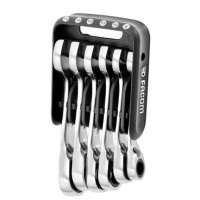 Набір із 6 коротких комбінованих ключів із тріскачкою, Facom [467BS.JP6PB]