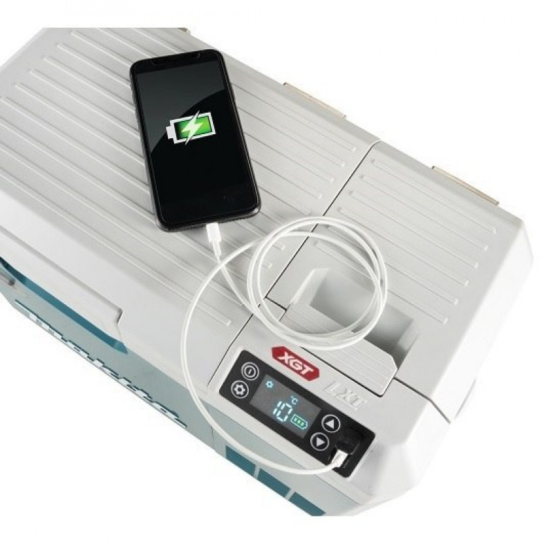 Холодильник/обогреватель с питанием от сети/аккумулятора 7 л, 18 В/40 В макс. Makita [CW003GZ01], LXT/XGT/AC