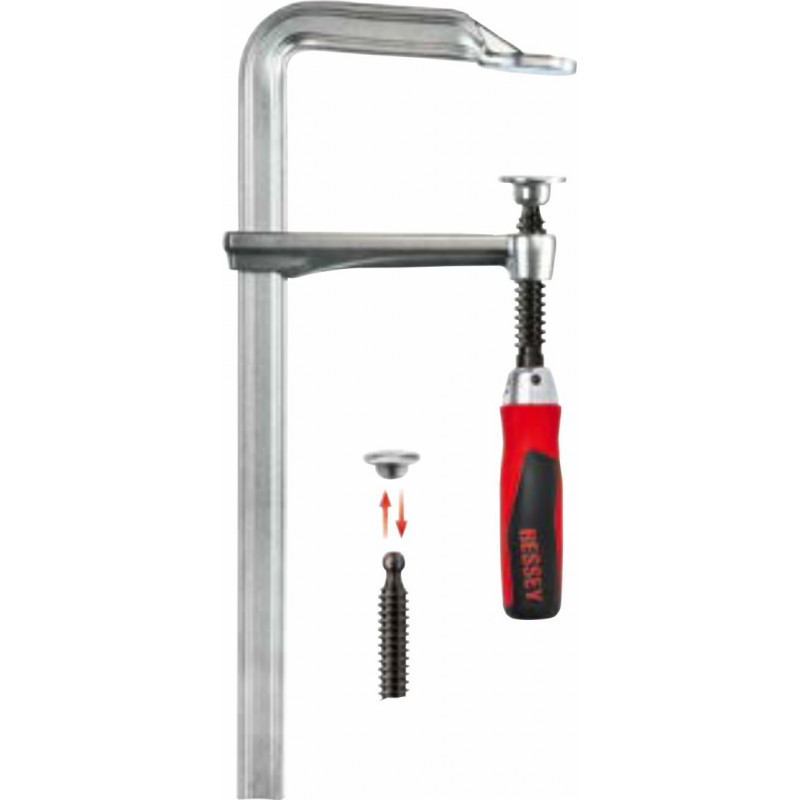 Сталевий слюсарний гвинтовий затискач 400x120 мм, BESSEY [GZ40-12KG]