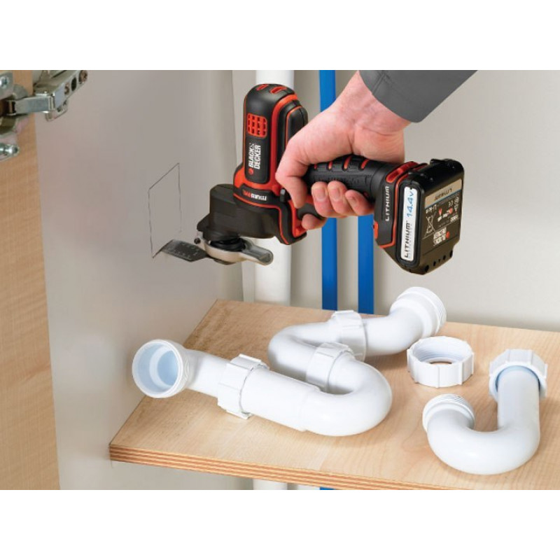 Осцилююча багатофункціональна головка системи MULTIEVO + аксесуари Black+Decker [MTOS4-XJ]