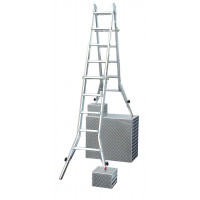 Телескопические шарнирные стремянки KRAUSE TeleVario 4x5 [129987]