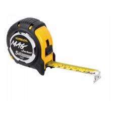 Рулетка Komelon 5 м [PMJ55], Gripper Magjacket, з магнітним гачком