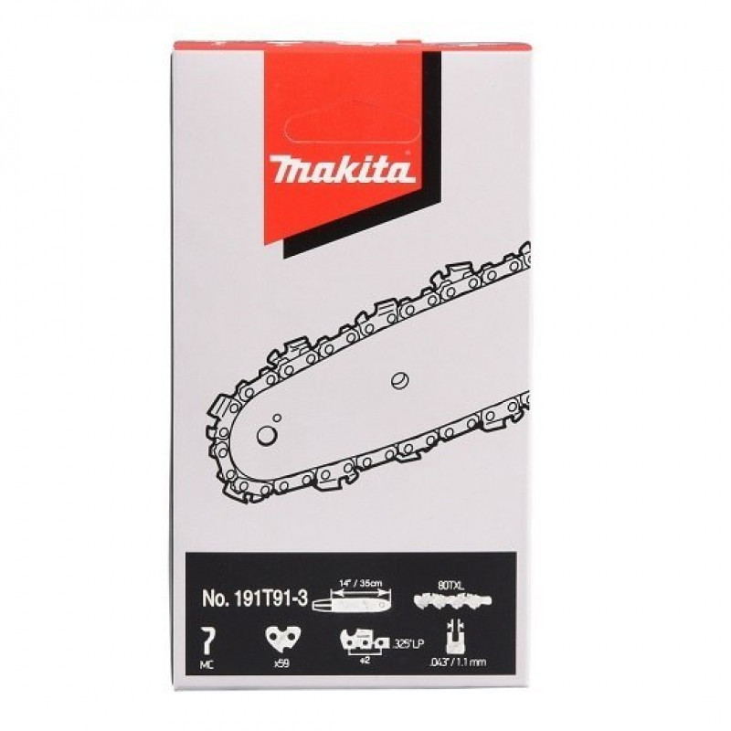 Цепь бензопилы 35 см/1,1 мм/0,325, 80TXL, Makita [191T91-3]