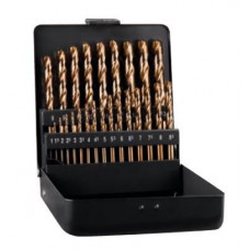 Набор из 25 кобальтовых сверл для металла и нержавеющей стали HSS-COBALT KM 25 Alpen [0065600025100] со шлифованным 3-секционным корпусом