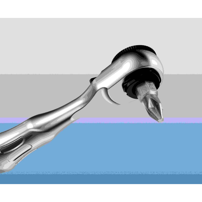 Набор бит, головок 1/4 с трещоткой Zyklop Mini 1 и отверткой, 39 предм. Велосипедный набор 3 WERA [05004172001]