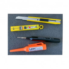 Набір інструментів LeanCraft з пінопласту [LF-SET] (ніж, леза, маркер)