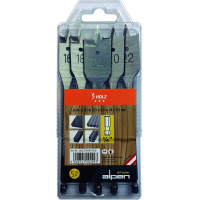 Набір з 5 плоских свердел по дереву 16, 18, 20, 22, 24/152 мм, 1/4 Alpen [0023700015100]