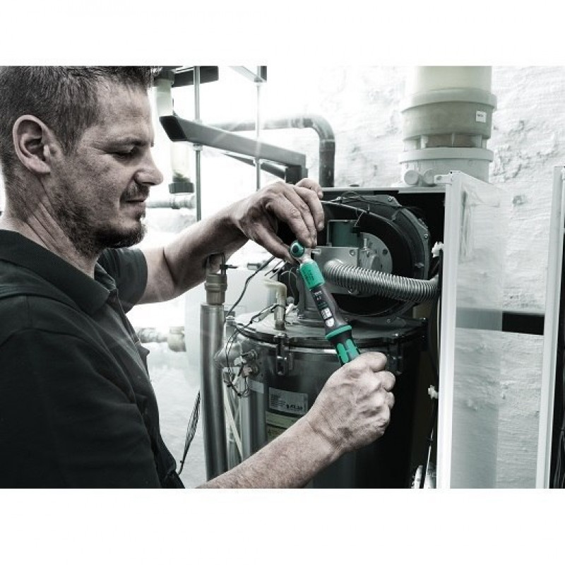 Набір інструментів із динамометричним ключем 2-12 Нм, бітами та головками 1/4, Safe-Torque A 2 Set1, 2go Wera [050758