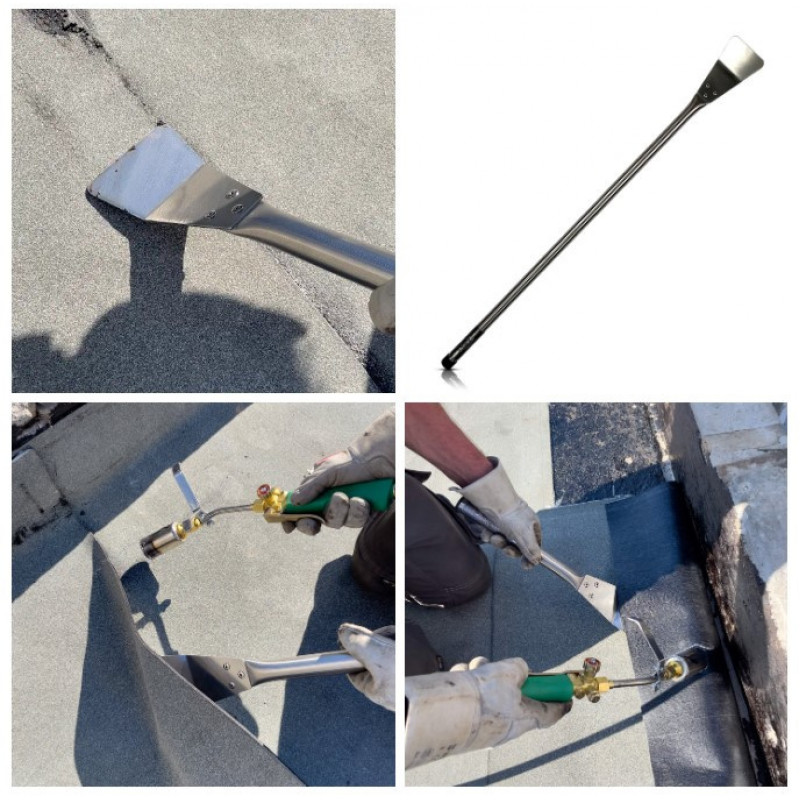 Шпатель Haidl для плоских дахів 100 см – інструмент, лопата, палиця для притискання рубероіду на плоских дахах