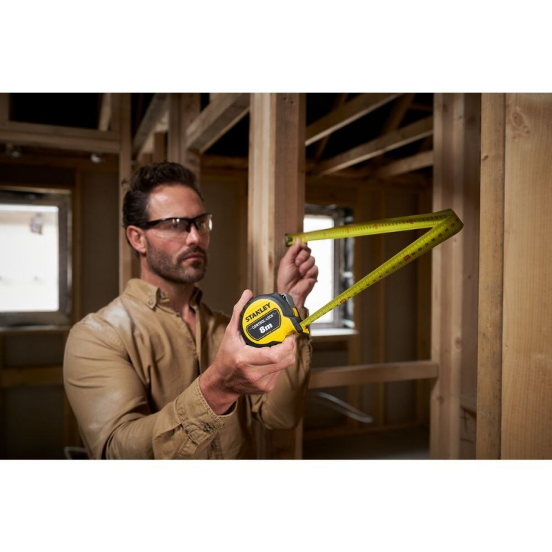 Рулетка измерительная Stanley 8 м стальная [STHT37232-0] с функцией управления и блокировкой