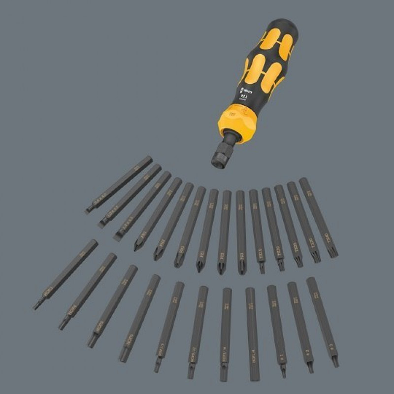 Ударный гайковерт 1/4 с набором бит 18 70 мм, Kraftform Kompakt 900 Set 1, Wera [05018110001] 2go