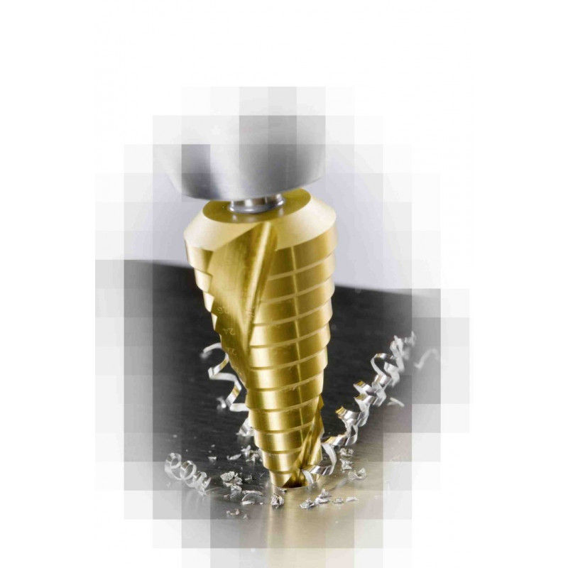 Ступенчатое сверло из кобальта для металла, нержавеющей стали и пластика 4,0 - 20,0 мм, HSS-Co Alpen [0072600620100]