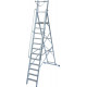 Отдельностоящая промышленная лестница с большой платформой и защитными перилами, 12 ступеней, STABILO PROFESSIONAL KRAUSE