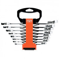 Набір з 8 двосторонніх ріжкових ключів із тріскачкою, дюймових розмірів, Bahco [1RZ/SH8]